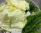豚肉とこんにゃくと水菜や大根 白菜の煮物作り方3写真