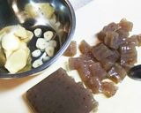 鶏レバーとこんにゃくの煮物作り方1写真