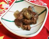 鶏レバーとこんにゃくの煮物作り方7写真