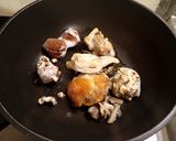 天然なめこ等6種キノコ、根菜の混ぜご飯作り方4写真