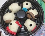 もっちり スヌーピー★米粉 ちぎりパン作り方4写真