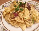 レモンとさつまいものクリームパスタ作り方7写真