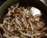 春菊としめじ 煮びたし作り方2写真