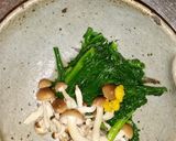 春菊としめじ 煮びたし作り方5写真