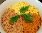 ランチお弁当に！簡単‼いつもと違う三色丼作り方2写真