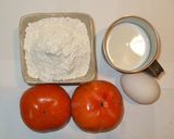 簡単！柿ケーキ♪炊飯器で砂糖なしデザート作り方1写真