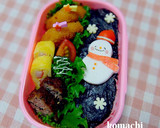雪だるま 幼稚園♡お弁当 クリスマス作り方7写真