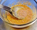柿とクリームチーズのごま味噌和え作り方1写真