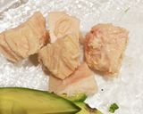 朝ご飯コストコレシピ＊チキンブレスト缶詰作り方6写真