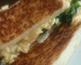 たまごとほうれん草のホットサンド風作り方6写真
