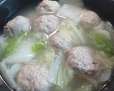 創味シャンタンで☆肉団子の中華風煮込み作り方6写真