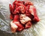 サッパリ美味しい牛すじ塩煮込み♪作り方1写真