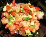 まぐろ・アボカド・トマトの丼作り方2写真