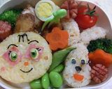 （キャラ弁）プリキュア ココ&ナッツ弁当作り方8写真