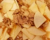大根と豚肉のメインになる甘辛煮。作り方4写真