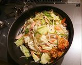 惣菜かき揚げで★ボリューム焼きうどん作り方4写真