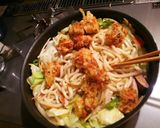 惣菜かき揚げで★ボリューム焼きうどん作り方7写真