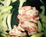 セロリと豚肉作り方2写真