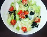 え？早っ！！梅昆布茶と味海苔のサラダ☆作り方3写真
