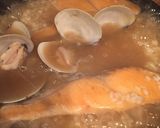 鮭とハマグリの炊き込みご飯〜いくら添え〜作り方3写真