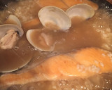 鮭とハマグリの炊き込みご飯〜いくら添え〜作り方3写真