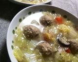 手羽元・白菜のとろとろのにんにく入スープ作り方5写真