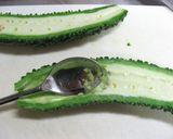 ゴーヤと豚肉の甘味噌炒め♪作り方1写真