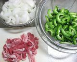 ゴーヤと豚肉の甘味噌炒め♪作り方3写真