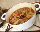 四川風すじ肉土鍋煮込み作り方2写真