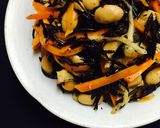 リメイク❤️ひじきの煮物DE梅ひじき炒飯作り方4写真