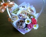 母の日に♪クレープ花束作り方10写真