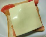 ﾚﾝﾁﾝ❢りんご×Wチーズのトースト作り方5写真