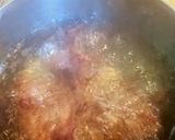 さつまいもと油揚げの豆乳味噌スープ作り方4写真
