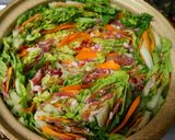 白菜と人参と豚肉の重ね鍋/創味シャンタン作り方4写真