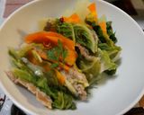 白菜と人参と豚肉の重ね鍋/創味シャンタン作り方6写真