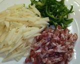 豚肉ピーマンじゃがいものカキソース炒め作り方1写真