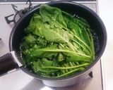 オリーブオイル香るほうれん草のおひたし作り方1写真
