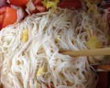 オリーブオイルと漬物あえるだけ！絶品素麺作り方5写真