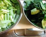 小松菜と豚肉のオイスター炒め♪作り方1写真