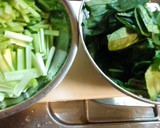 小松菜と豚肉のオイスター炒め♪作り方1写真