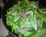 小松菜と豚肉のオイスター炒め♪作り方4写真
