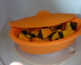 春菊とかぼちゃのコク旨スープ♪作り方2写真