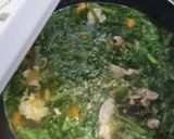 春菊とかぼちゃのコク旨スープ♪作り方10写真