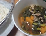 春菊とかぼちゃのコク旨スープ♪作り方12写真