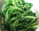 鳥胸肉とつまみ菜のクリームパスタ作り方3写真