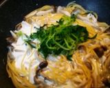 鳥胸肉とつまみ菜のクリームパスタ作り方9写真