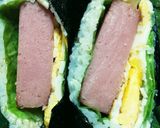 お魚ハンバーグと卵チーズのおにぎらず作り方5写真