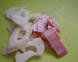 れんこんとベーコンのココットカマン作り方1写真