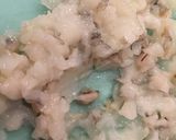 ルクエで簡単、海老（鮭）ハンバーグ作り方1写真