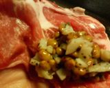 レンコンと梅風味黒酢たれ納豆の☆豚巻き作り方3写真